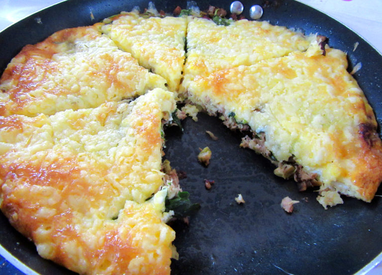 Tuna, Spinach and Olive Frittata Officially Shamsa