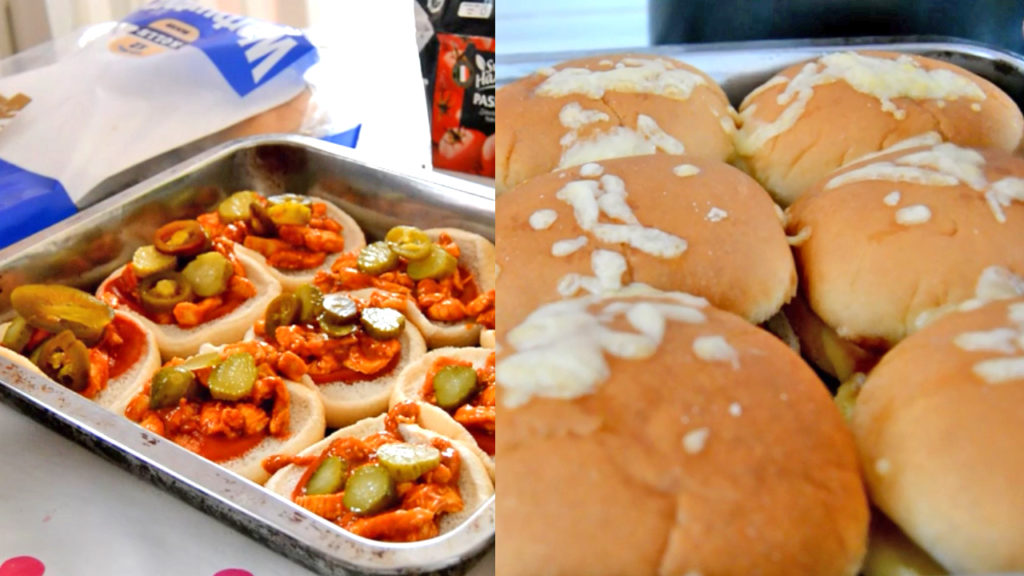 BBQ Chicken & Cheese Burger Bake