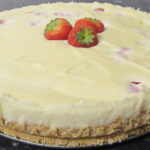 Strawberry and White Chocolate No-Bake Cheesecake